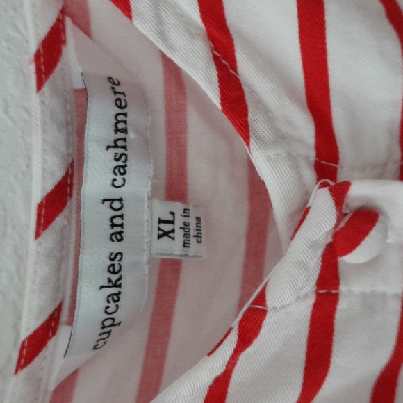 Cupcake and Cashmere stripped babydolls top - Picture 2 of 5
